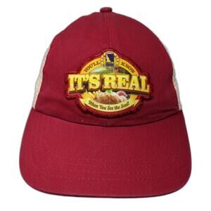 You'll Know It's Real Idaho Trucker Hat Red One Size Fahrenheit Fashion Headwear